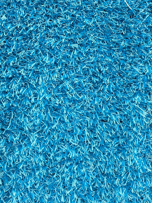 Blue Artificial Grass Sample