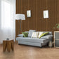 Chestnut Acoustic Wood Wall Panel Thin Slat Series 1 - 240x60cm - Tuda Grass