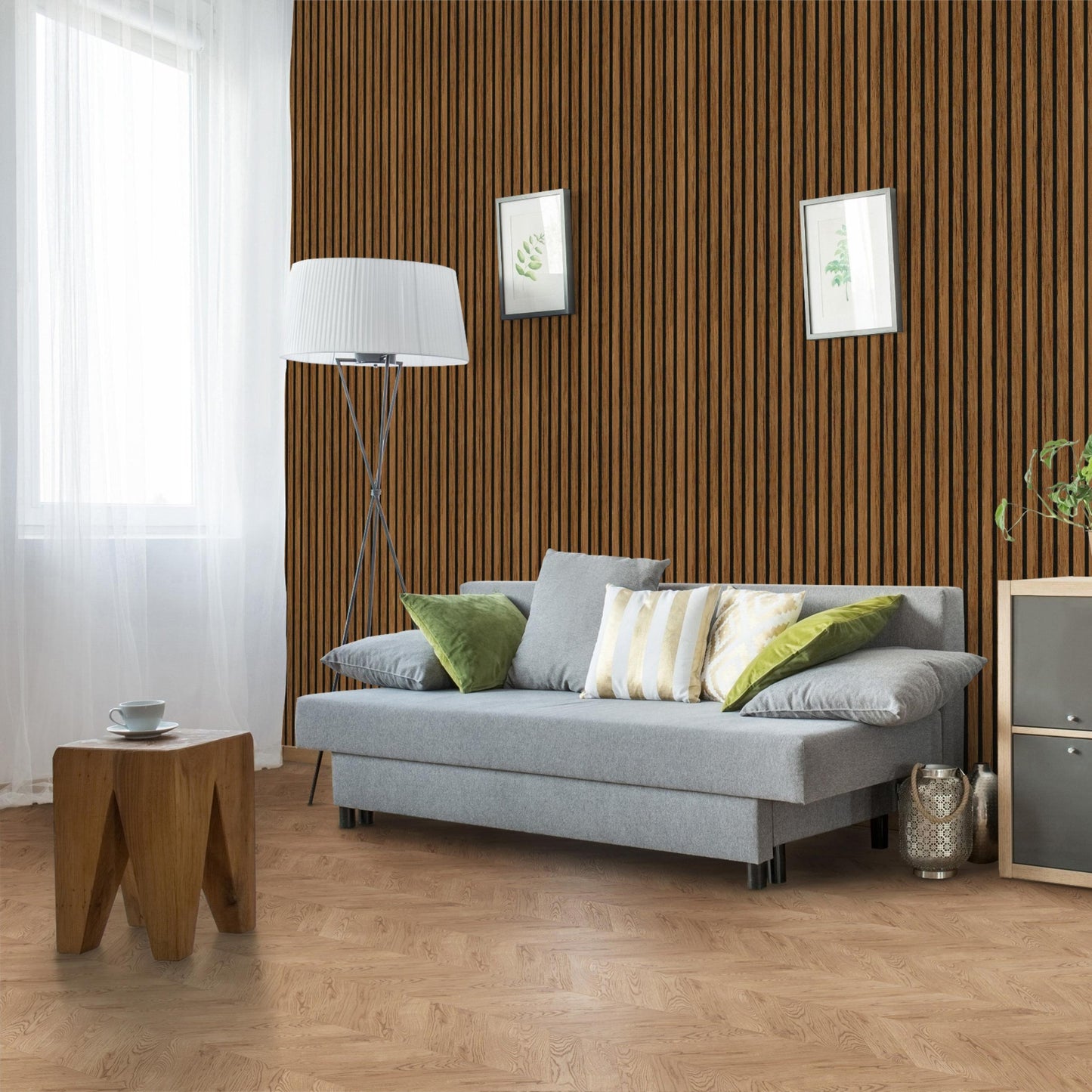 Chestnut Acoustic Wood Wall Panel Series 1 Sample