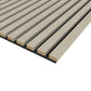 White Acoustic Wood Wall Panel Thin Slat Series 1 - 240x60cm - Tuda Grass