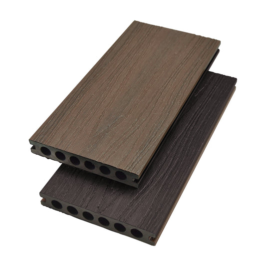 Co-Extrusion Duo Composite Decking Board 3.6m - Teak/Walnut