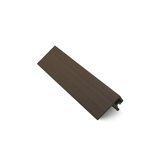 Walnut Composite Slatted Cladding F Trim