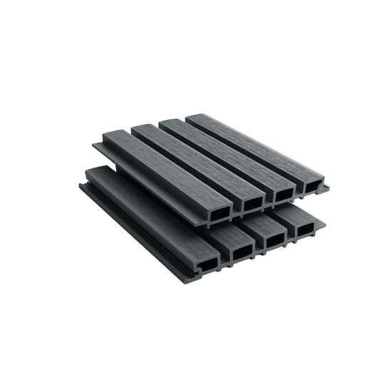 Composite Slatted Cladding – Anthracite - Series 1