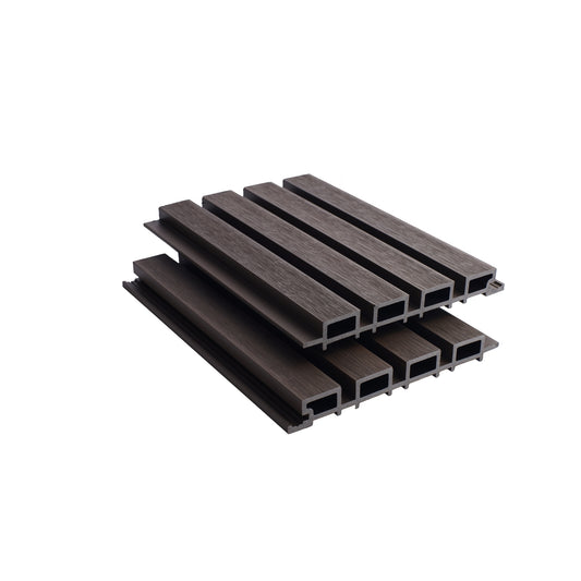 Composite Slatted Cladding – Walnut - Series 1