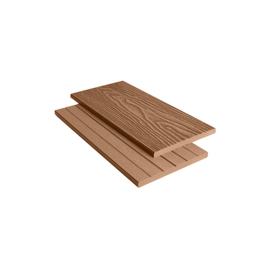 Teak Composite Woodgrain Fascia Board 3.6m - Tuda Grass