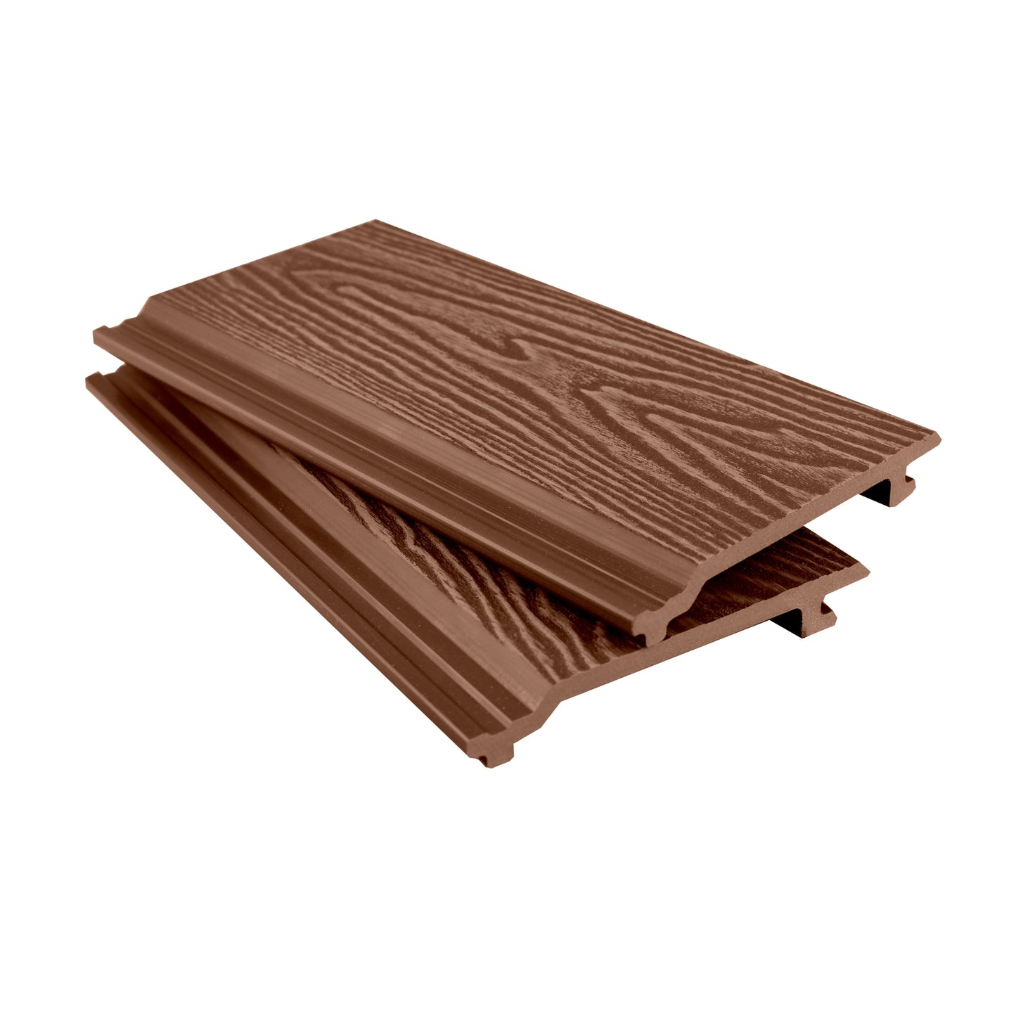 Composite Woodgrain Cladding Red Brown